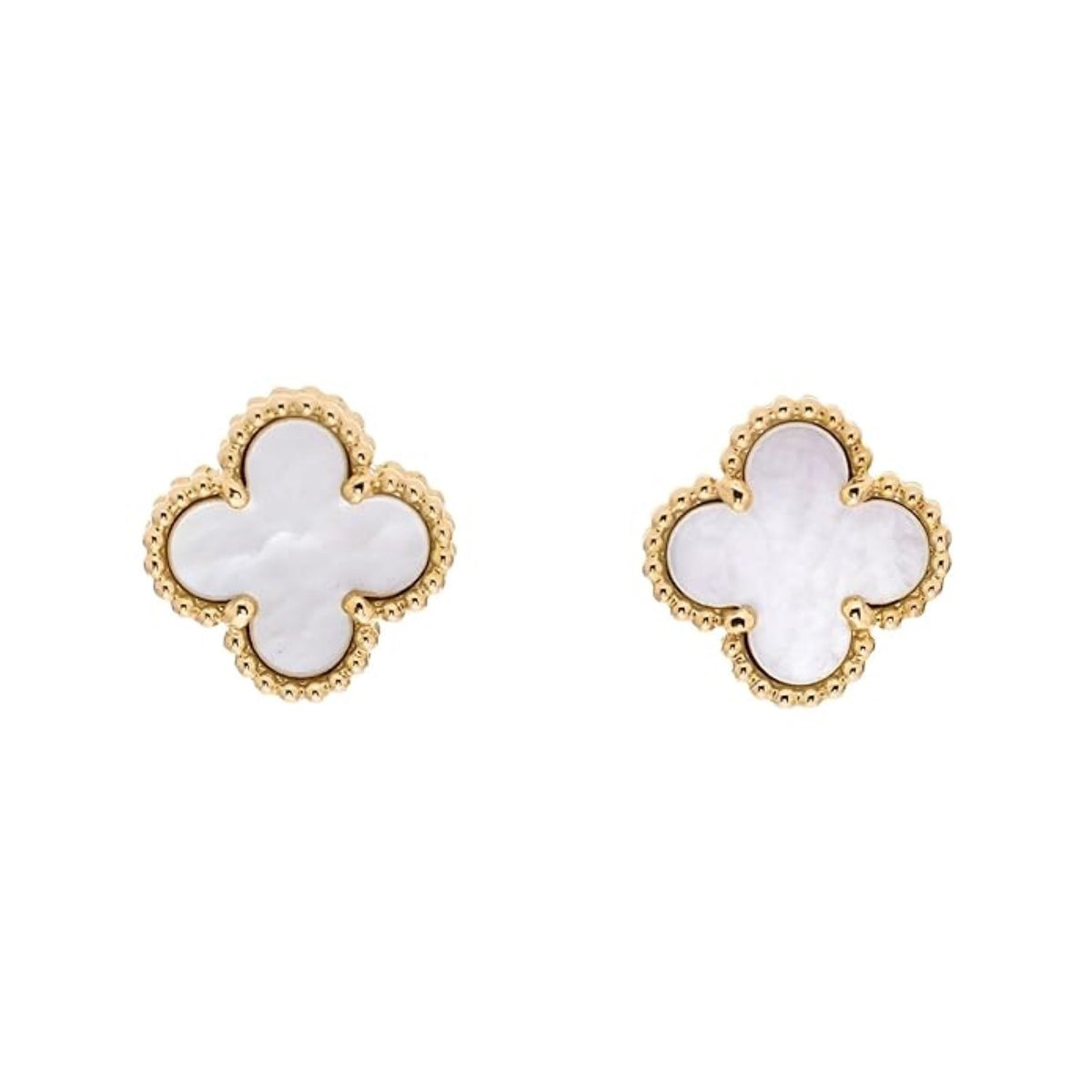 Clover studs Black & White