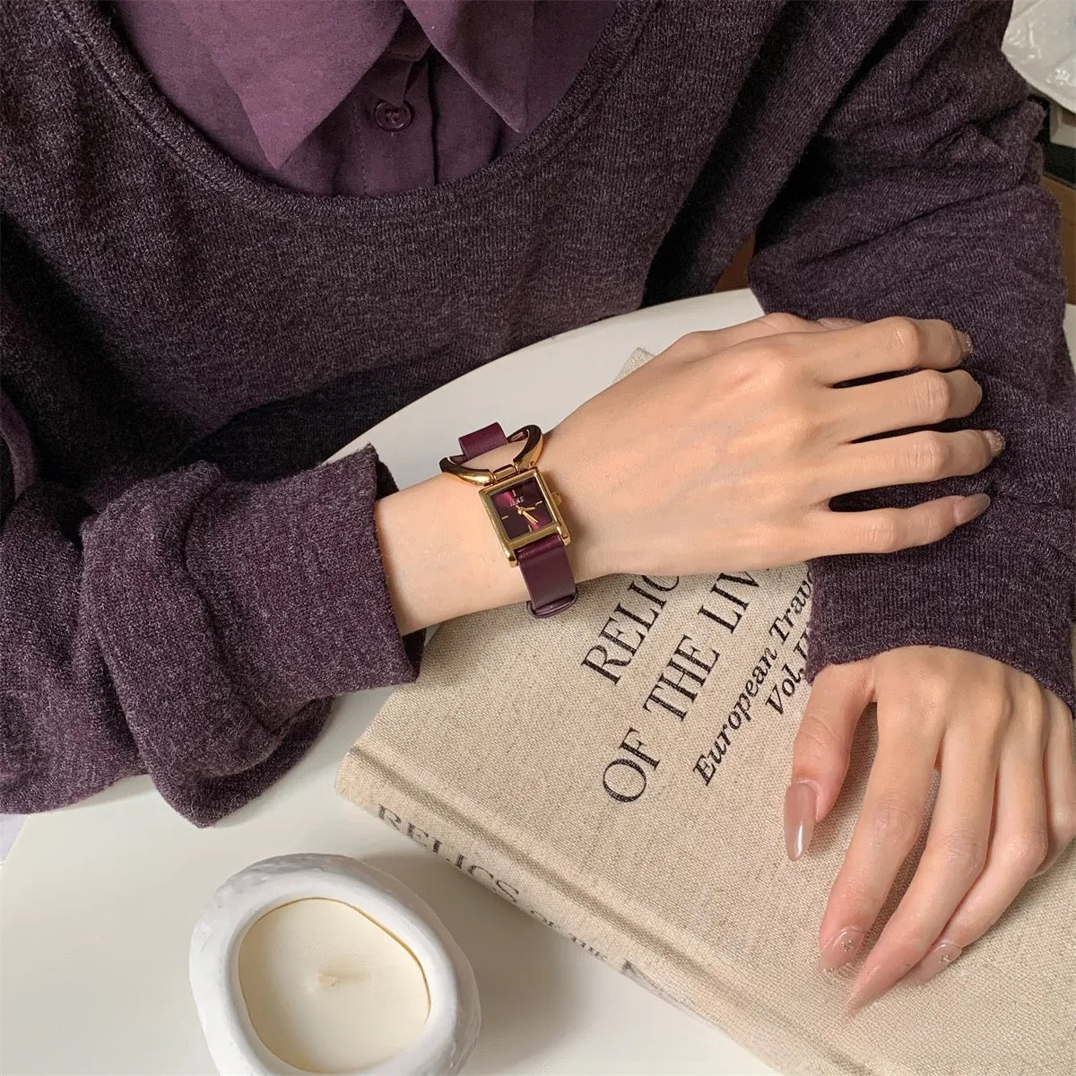 Blush - Women’s Vintage Rectangular Quartz Watch