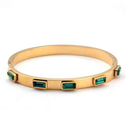 Emerald stone Gold Band