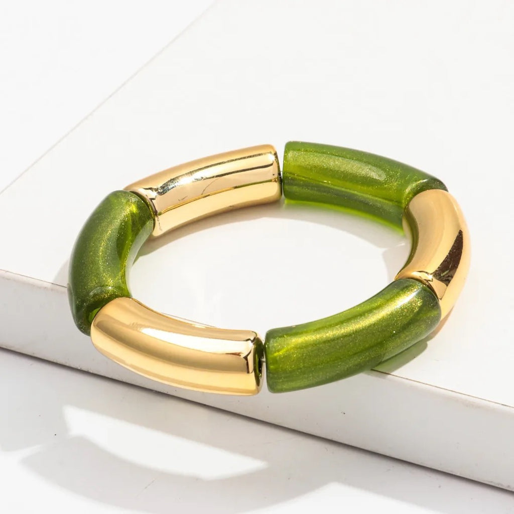 Glitter Arylic Bangles (set of 5)