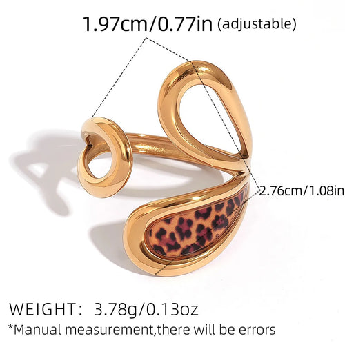 Animal Print Statement Rings
