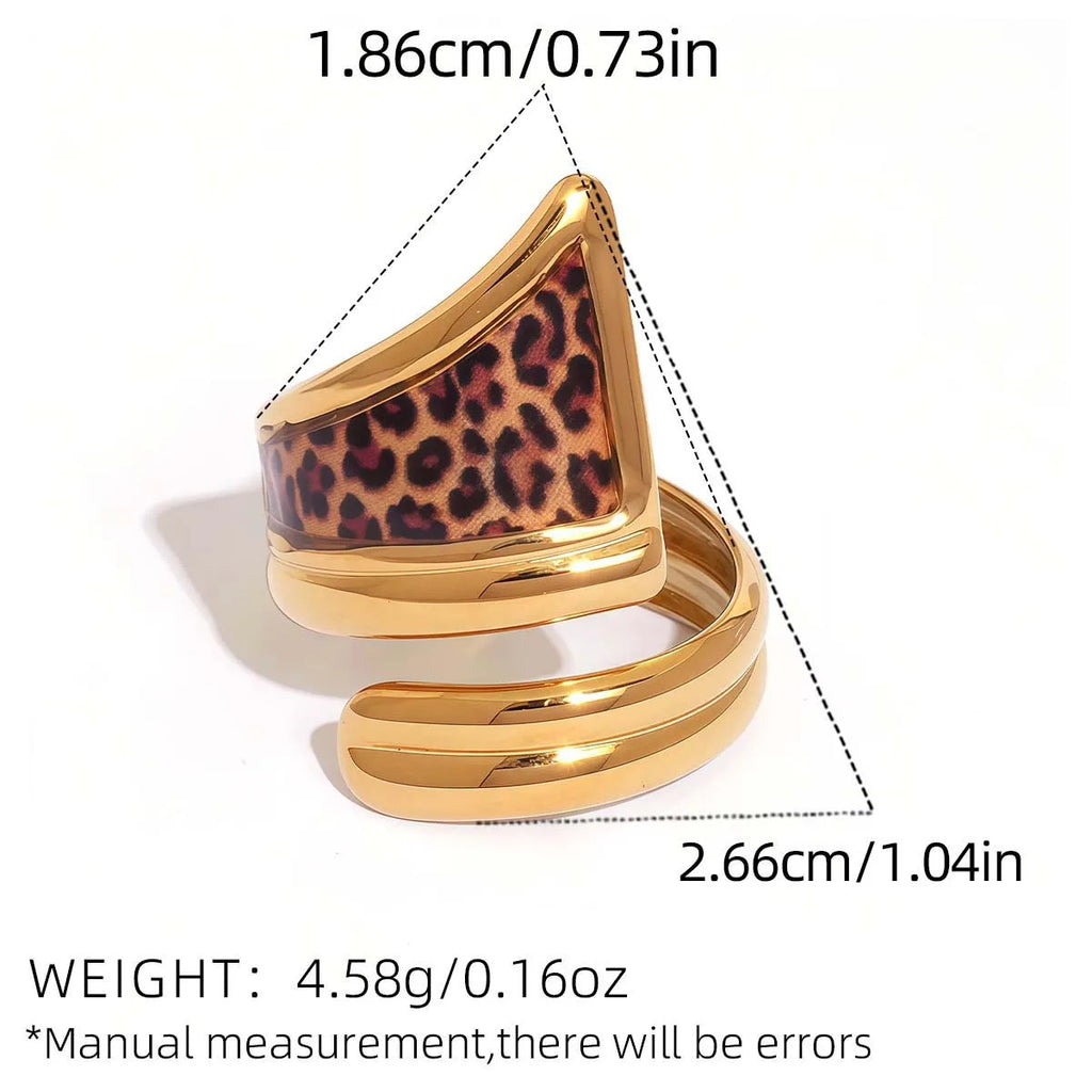 Animal Print Statement Rings