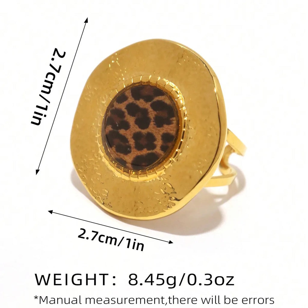 Animal Print Statement Rings