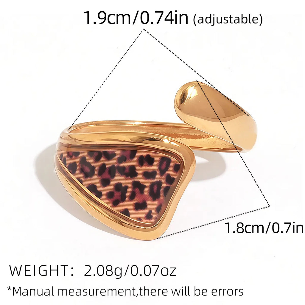 Animal Print Statement Rings