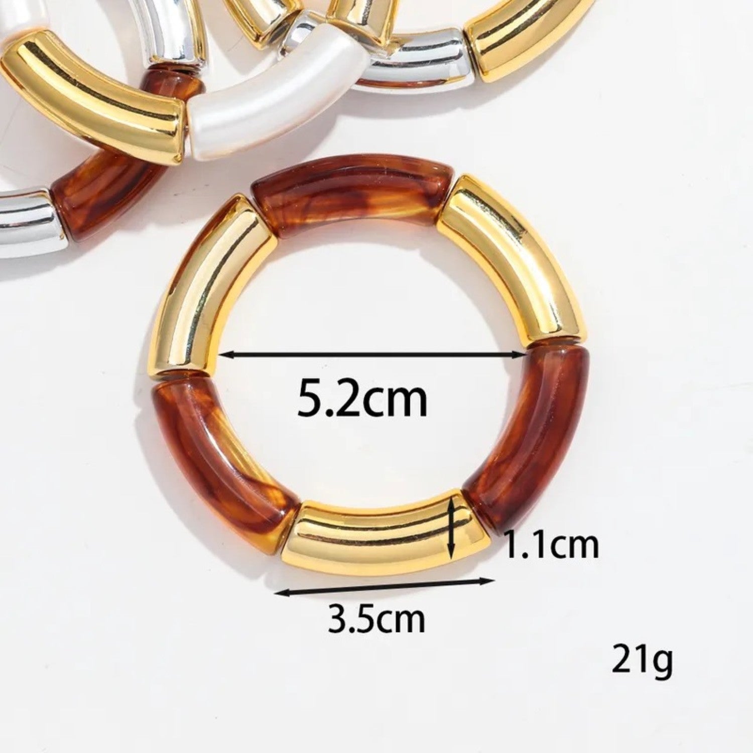 Glitter Arylic Bangles (set of 5)