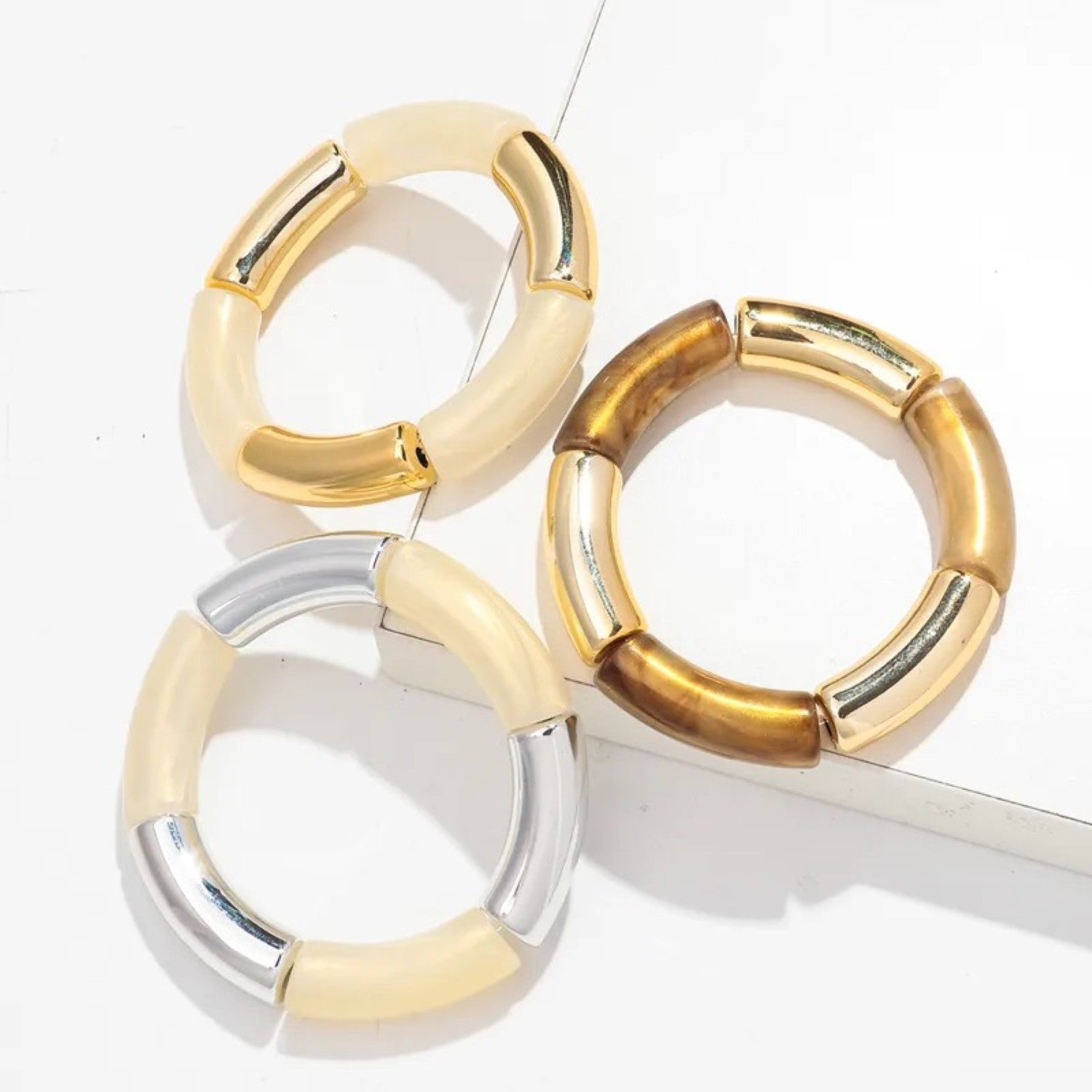 Glitter Arylic Bangles (set of 5)