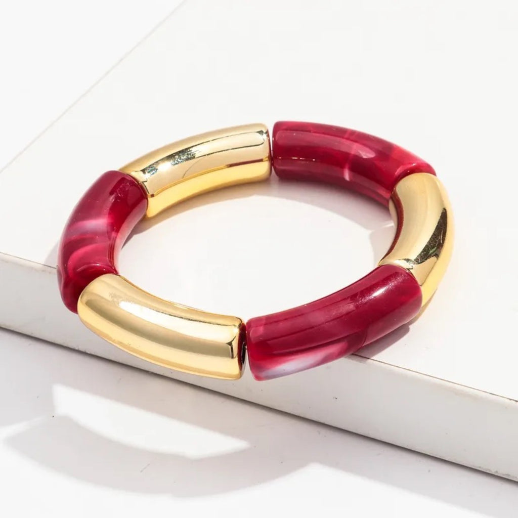 Glitter Arylic Bangles (set of 5)