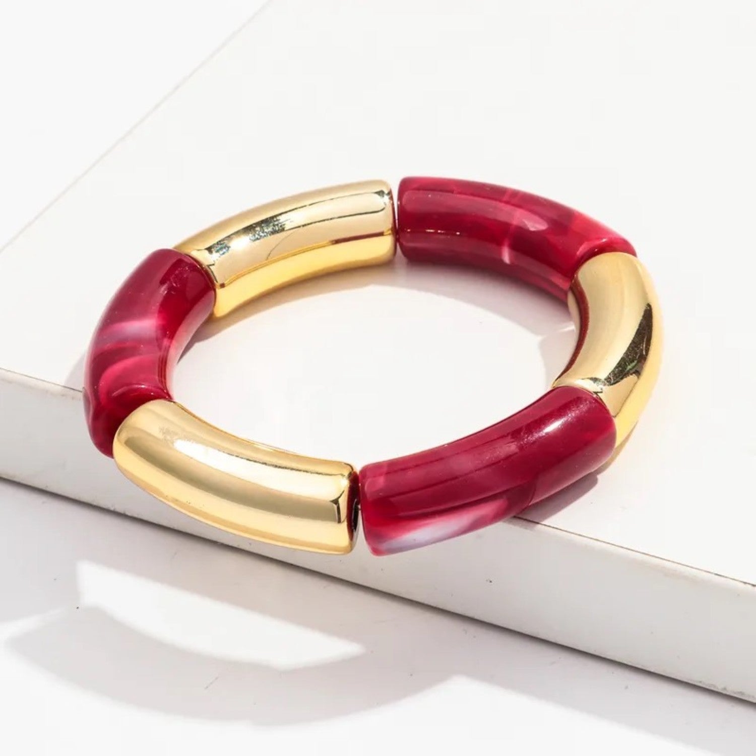 Glitter Arylic Bangles (set of 5)