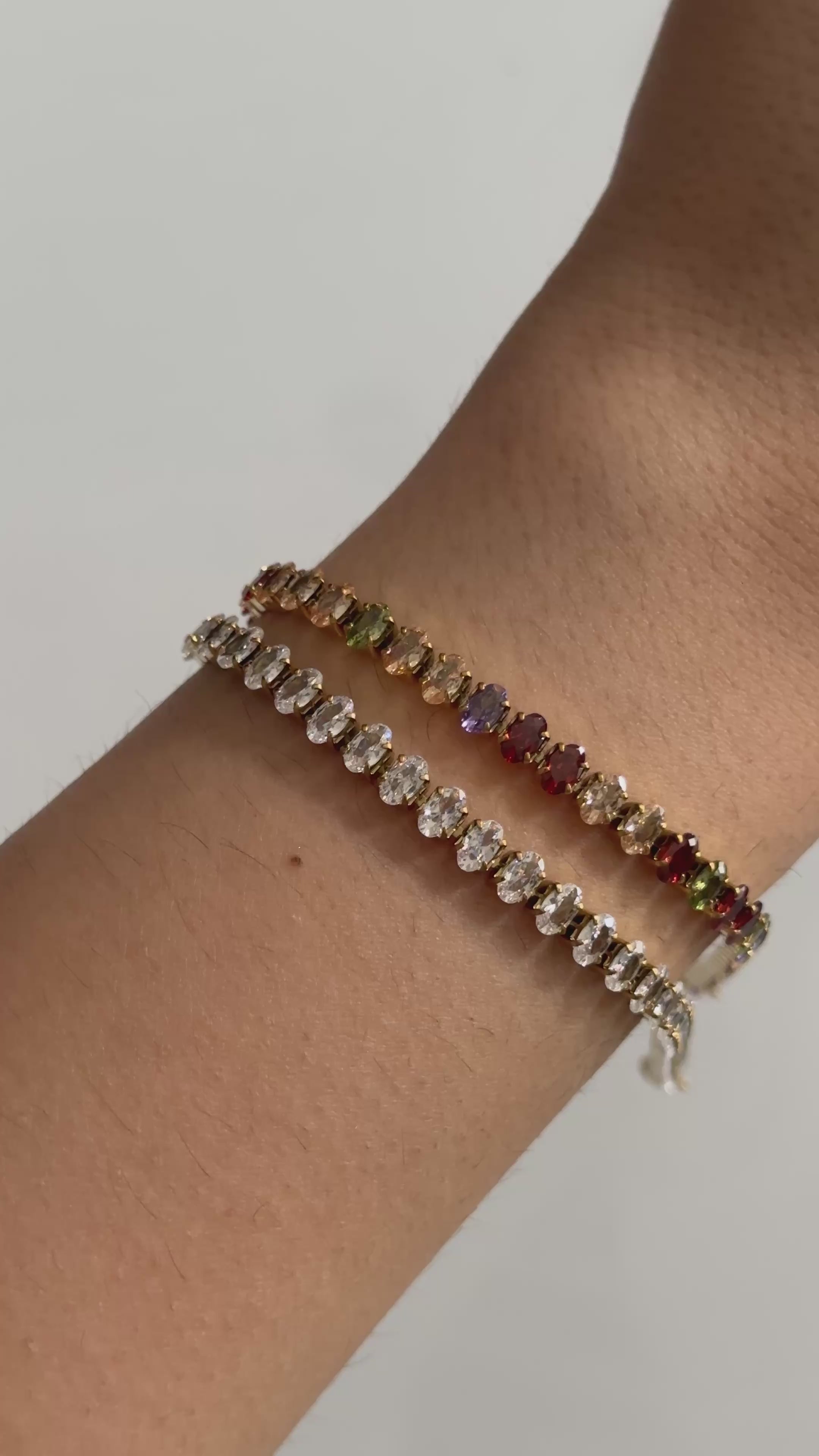 Oval Tennis Bracelets